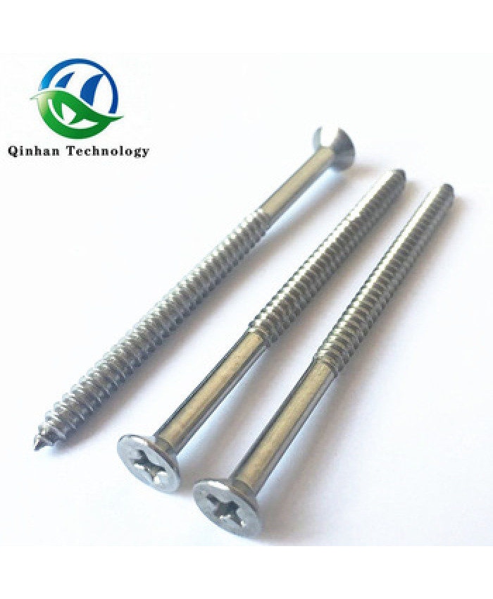 Phillips head half thread screw